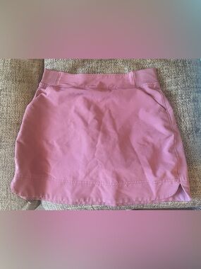 Mini Skort | Dusty Rose Pink Athletic Mini Skirt with Shorts